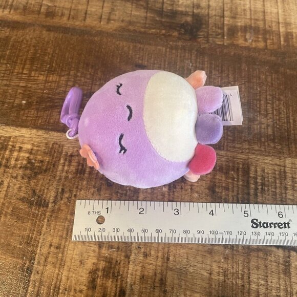 Squishmallows Beula - Purple Octopus w/Multicolored Tentacles 3.5" Clip-On Plush - Picture 8 of 9